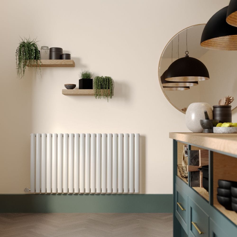 Milano Aruba white electric horizontal designer radiator Milano Aruba white electric horizontal designer radiator