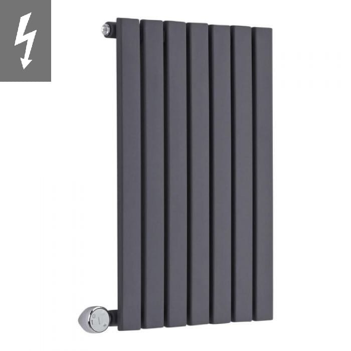 Milano Capri Electric - Anthracite Horizontal Flat Panel Designer Radiator 635mm x 420mm Milano Capri Electric - Anthracite Horizontal Flat Panel Designer Radiator 635mm x 420mm