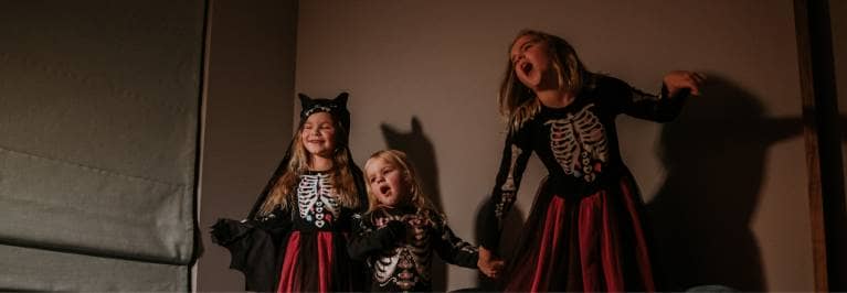 How to style radiators for Halloween blog banner