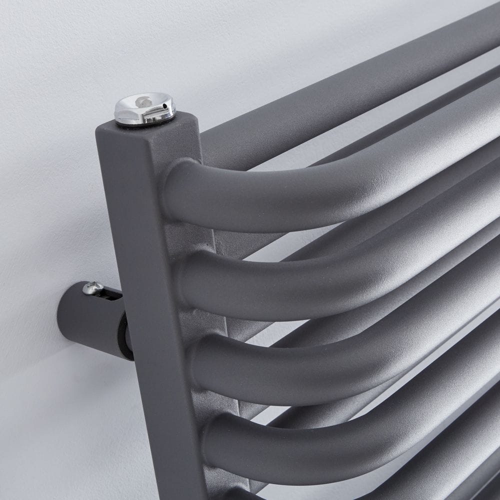 Milano Bow anthracite D bar towel rail Milano Bow anthracite D bar towel rail