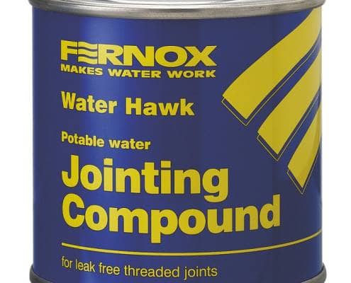 Jointing compound tin Fernox Water Hawk portable water jointing compound tin