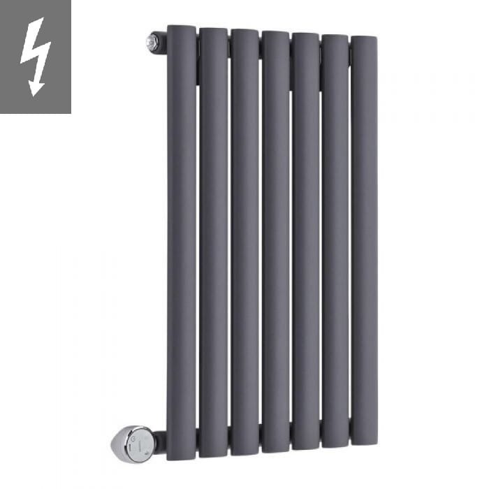 Milano Aruba Electric - Anthracite Horizontal Designer Radiator 635mm x 415mm Milano Aruba Electric - Anthracite Horizontal Designer Radiator 635mm x 415mm