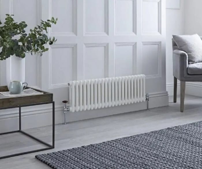 Shop Low Level Windsors low level milano windsor radiator on a white wall