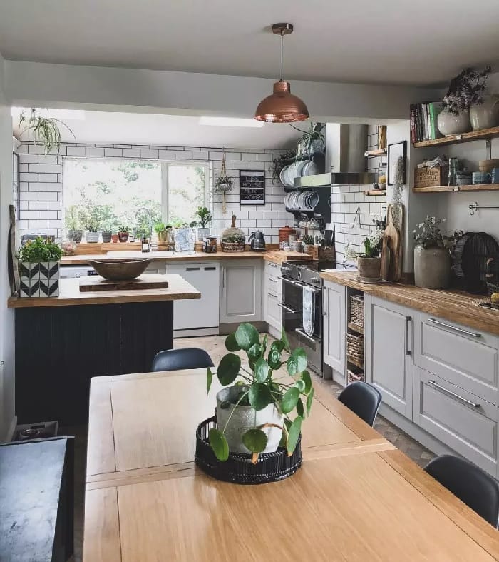 A modern white kitchen