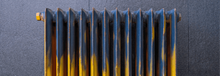 How to paint behind a radiator blog banner
