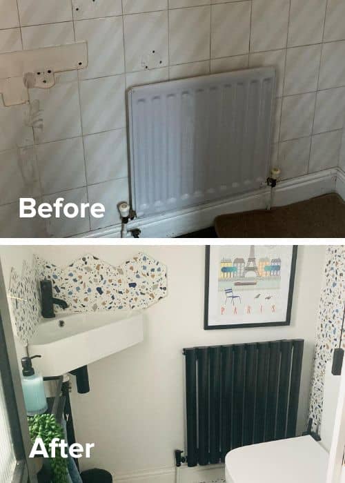 before and after radiator transformation