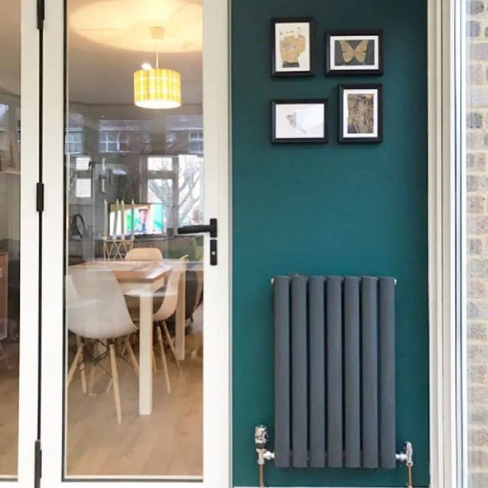 small aruba radiator in a conservatory