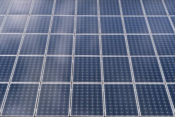 a close up image of solar panels