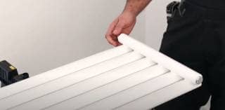 How to dress and hang a vertical designer radiator