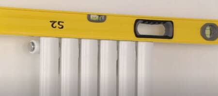 How to dress and hang a vertical designer radiator