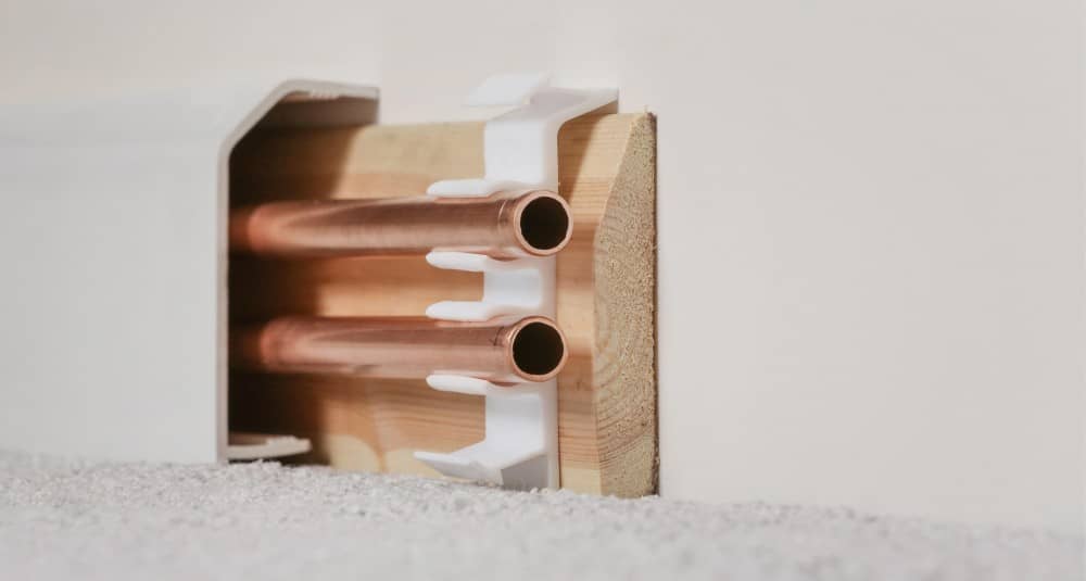 over skirting board used for covering radiator pipes