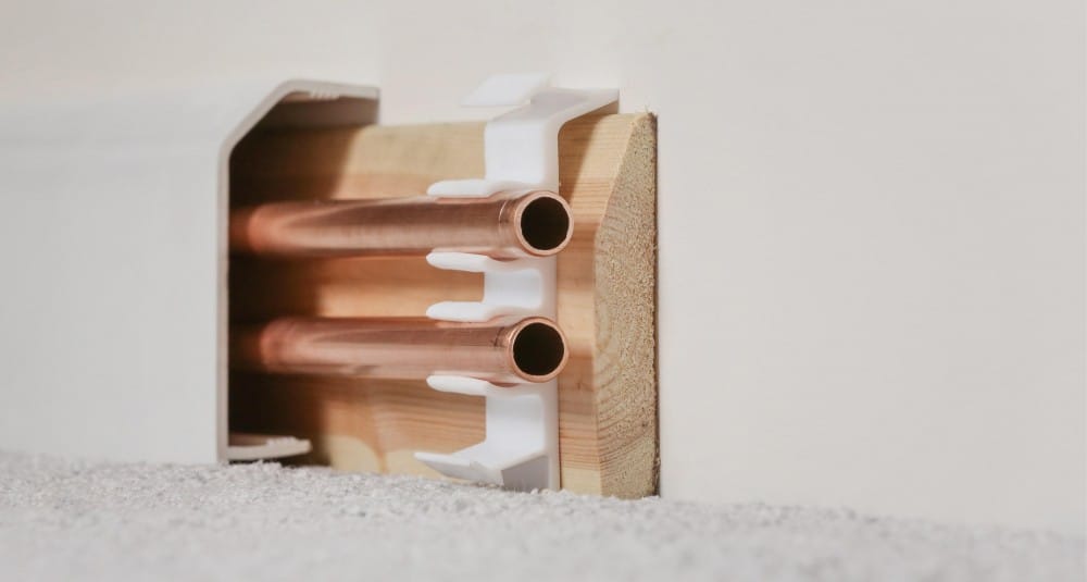 over skirting board used for covering radiator pipes