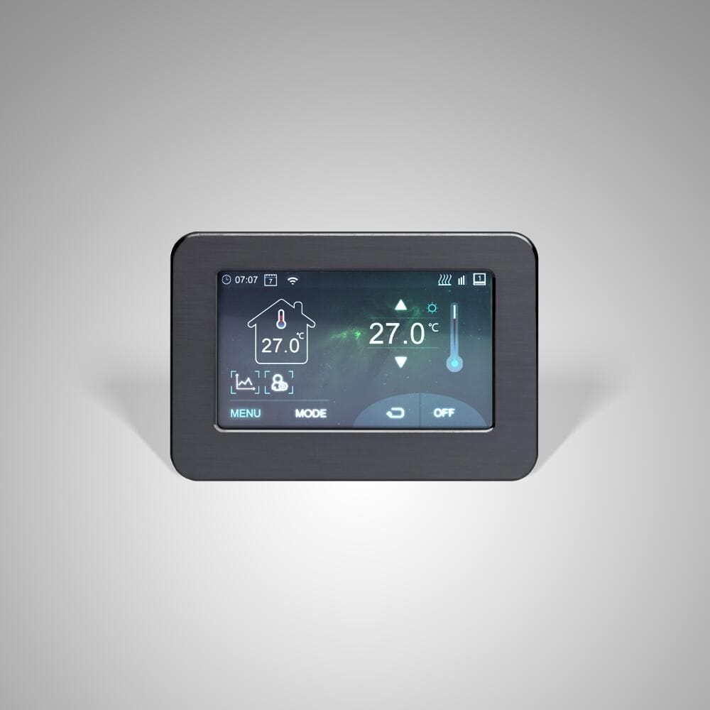 Milano Connect wifi touchscreen thermostat for electric heating