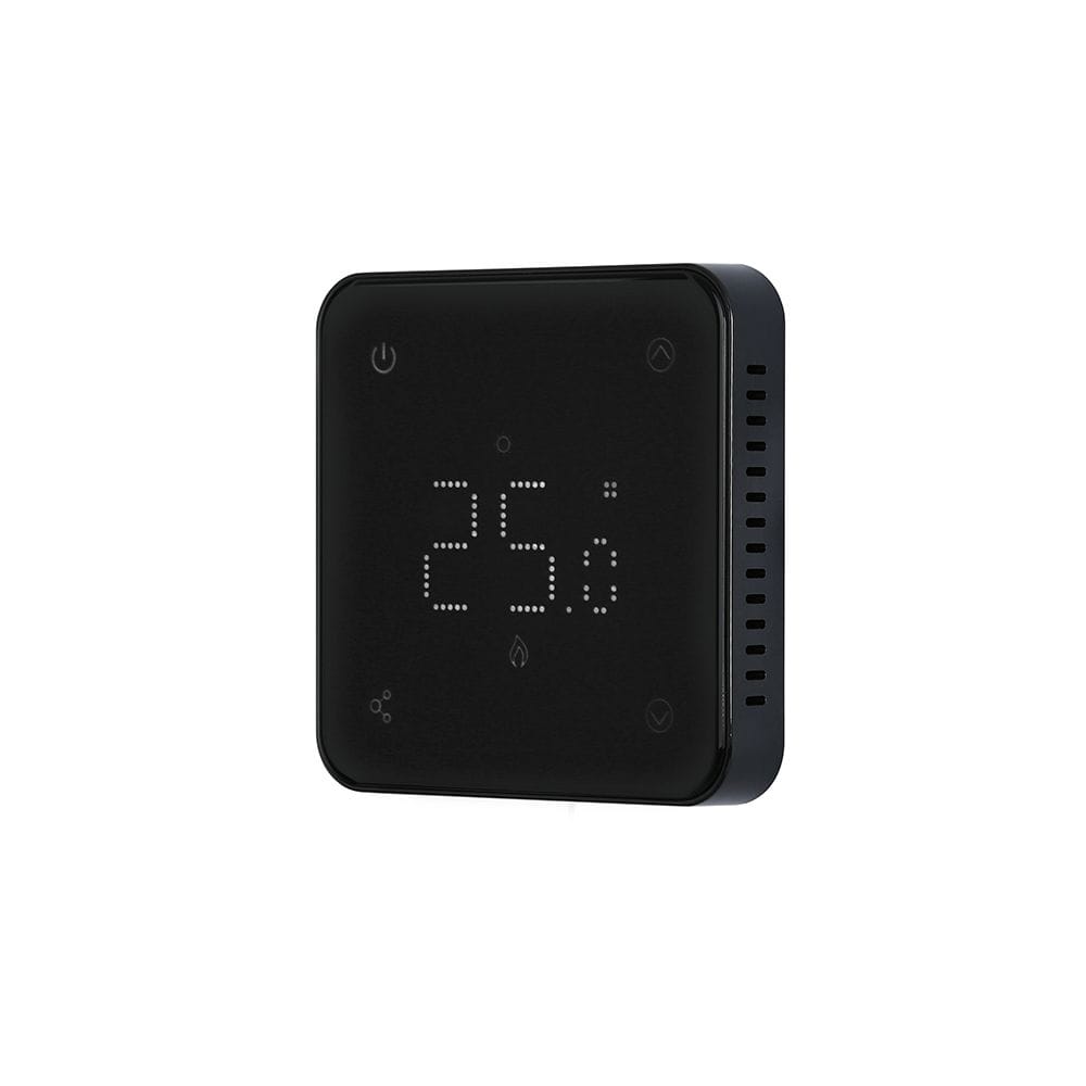 Milano Connect black backlit wifi thermostat for electric heating