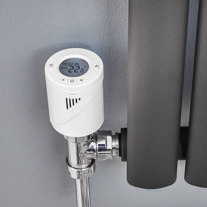 Smart Radiator Valve Cutout Milano Connect - Smart Radiator Thermostat on a radiator