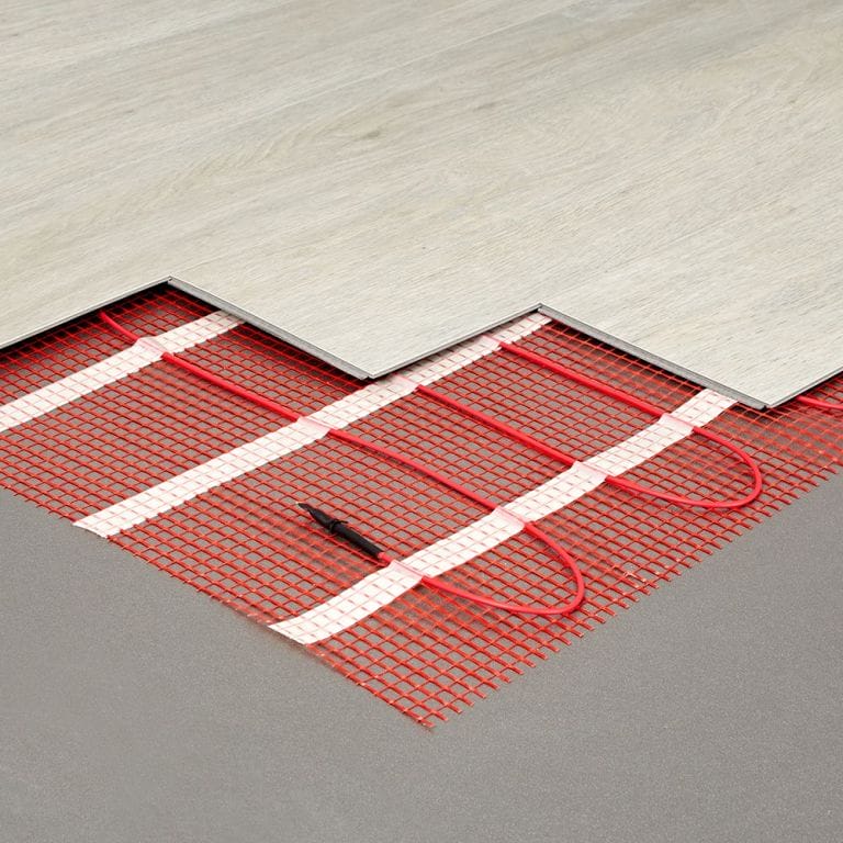 Milano electric underfloor heating mat beneath flooring